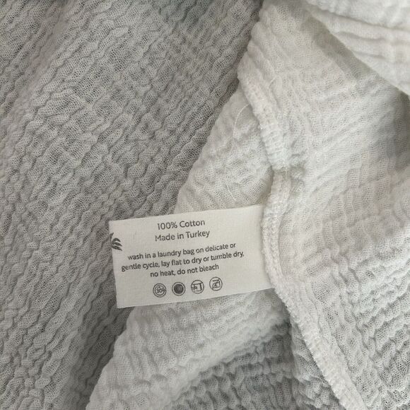 The Handloom Los Angeles Echo Maxi Shirt White Turkish Cotton Gauze One Size - Picture 8 of 13